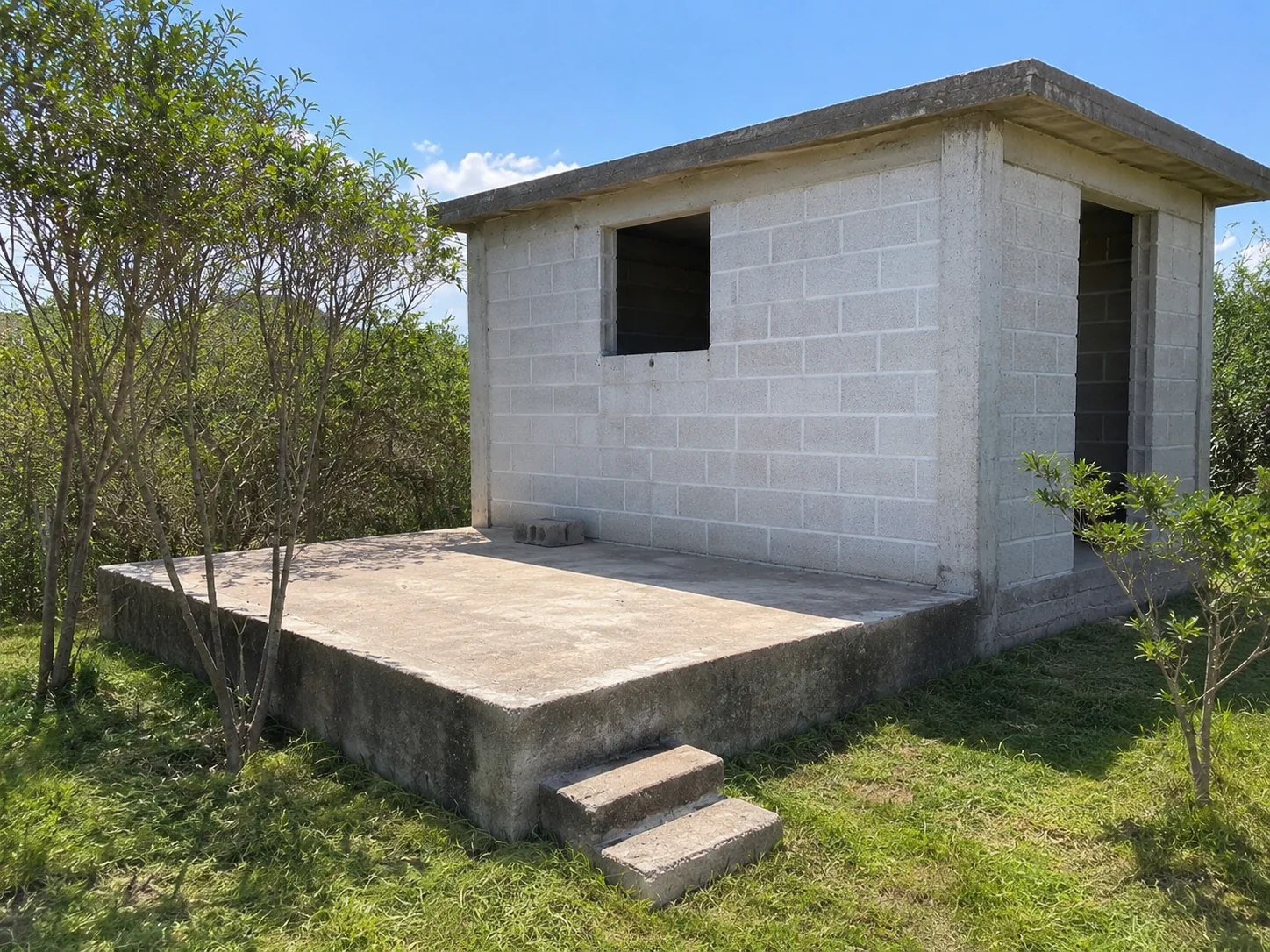 Pequeña construcción dentro del terreno en Zoyatzingo